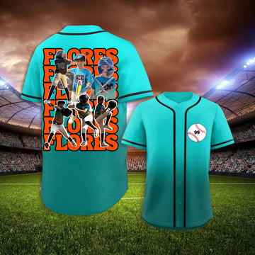 Game Day - Custom Photo Baseball Jersey