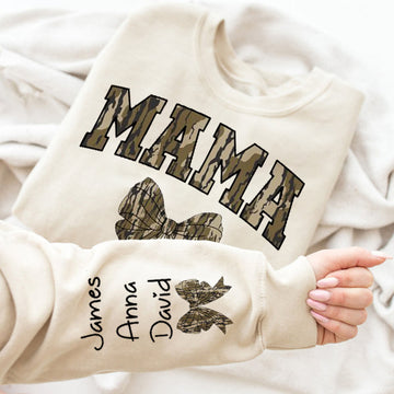 Custom Camo Bow Tshirt/Sweatshirt
