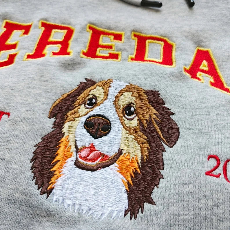 Custom Embroidered Pet Tshirt/Sweatshirt/Hoodie