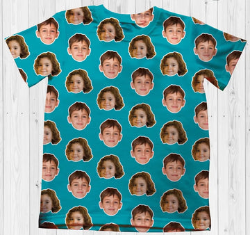 Personalized Face Shirt - Custom Kids/Pets/Human Face T - Personalized Kids Photo Gift