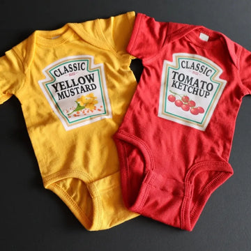 Fun Baby Onesies - Ketchup, Mustard, And Sweet Relish Baby Onesies