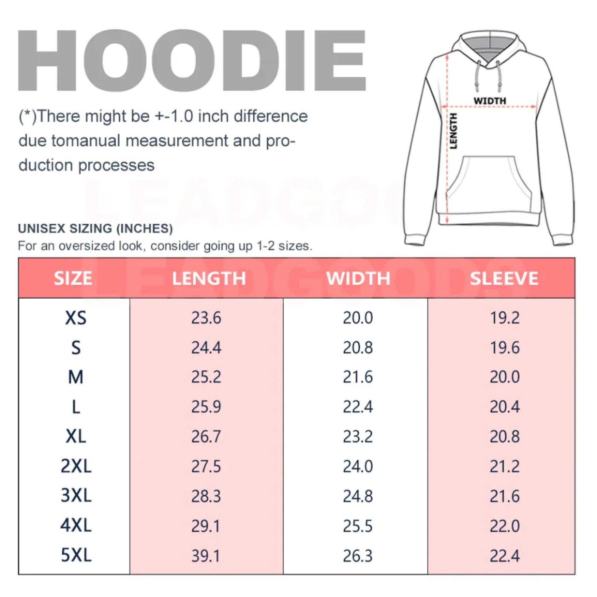 东莞厂家--连帽尺寸图