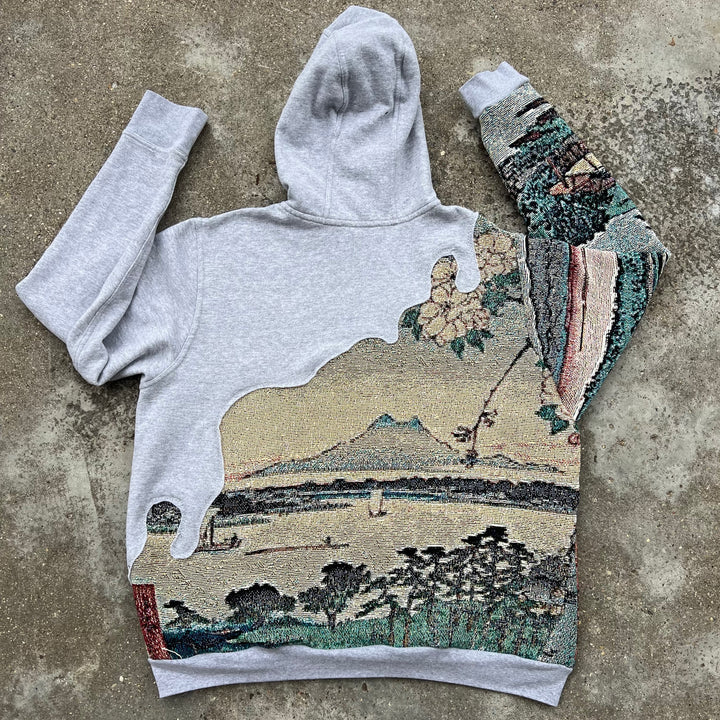 Patchwork Hiroshige Japanese Art Hoodie Pre-Order