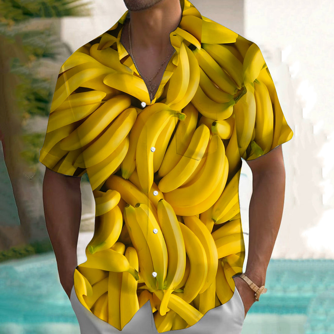 Customized Banana Fruit Hawaiian Shirt - Custom Face Photos