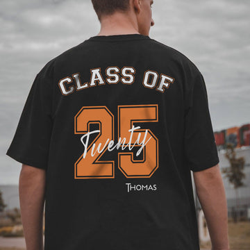 Class Of 2025 Personalized Custom Backside Shirt