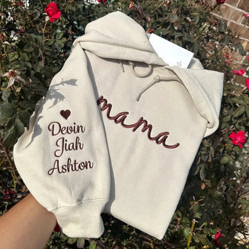 Custom Mama Embroidered Sweatshirt / Hoodie
