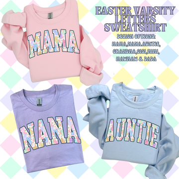 Personalized Easter Varsity Letters Shirt/Sweatshirt