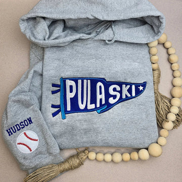 Custom Embroidered Pennant Team Sweatshirt