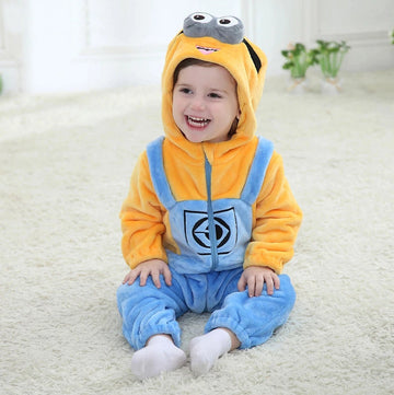 Minion Baby Costume - Warm and Soft Baby Costume for Halloween