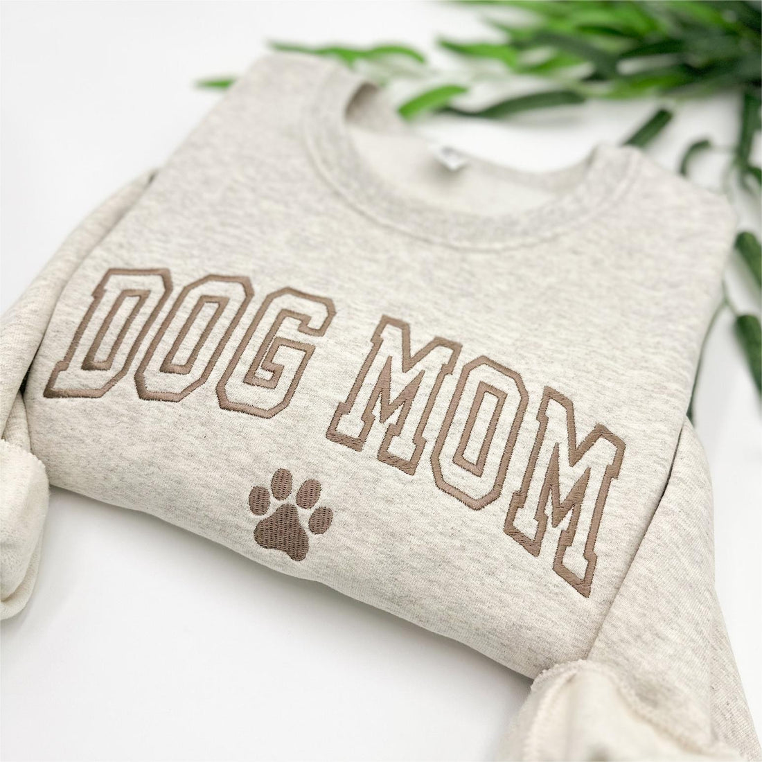 Custom Embroidered Dog Mom Sweatshirt