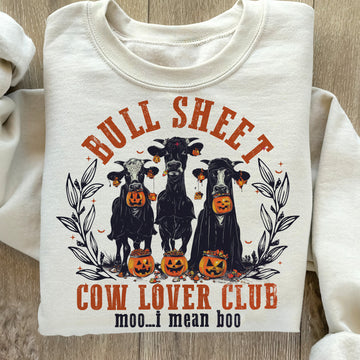 Personalized ‘’Bull Sheet ‘’Halloween Spooky Season Sweatshirt