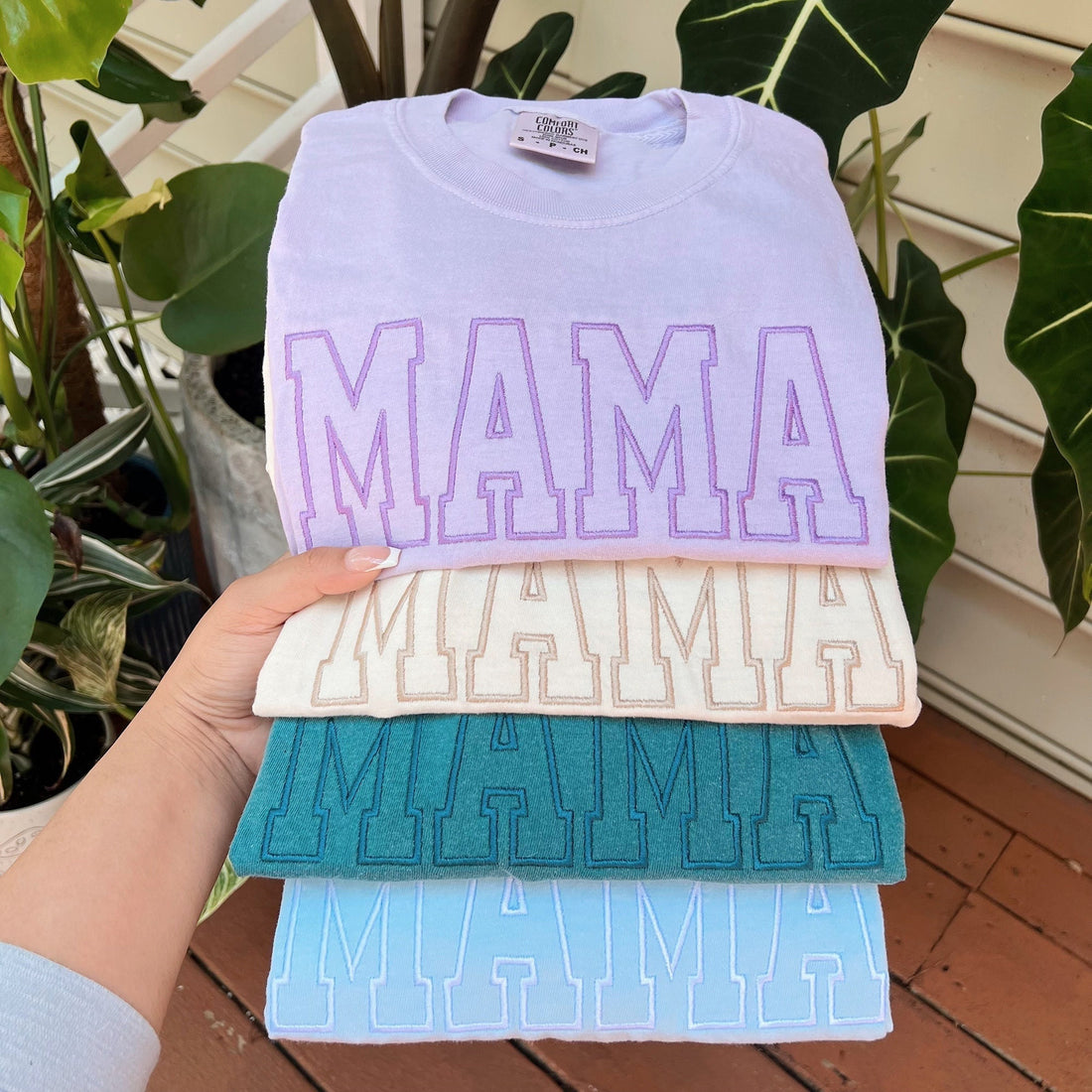 Embroidered Grandma Mama Gigi Shirt