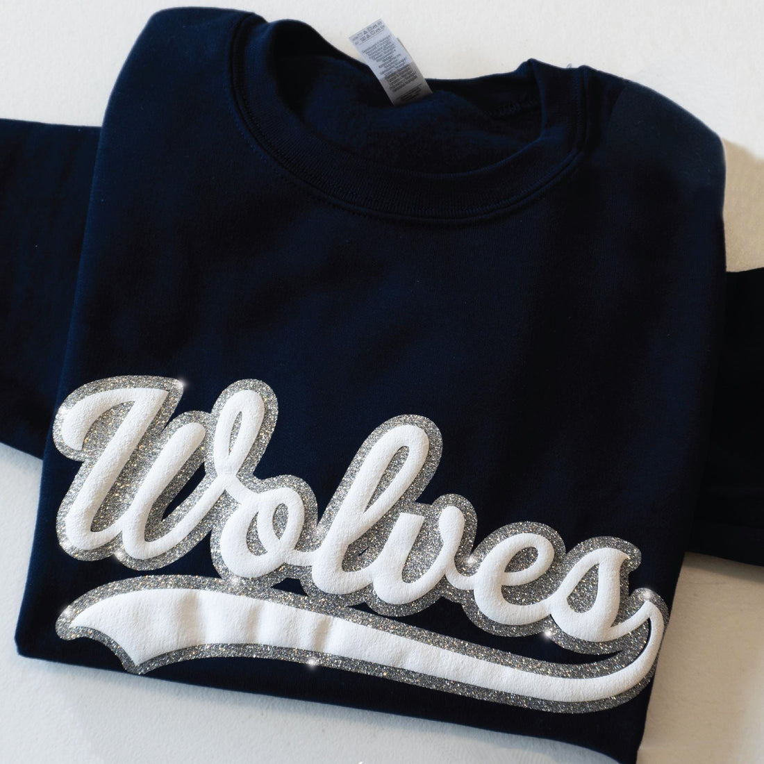 Custom Puff and Glitter Team Name T-Shirt/Sweater