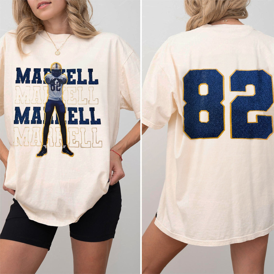 Personalized Two Side Family Baseball Cheer Shirt
