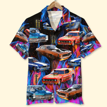 If Your Car Doesn't Scare You A Little It's Not Fast Enough - Custom Drag Racing Car Photo Hawaiian Shirt