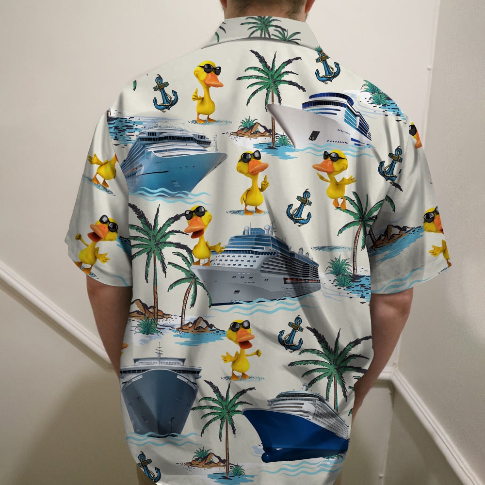 Cruising Duck Hawaiian Shirt - Happy Duck Cruise - Cruise Trip Gift For Family