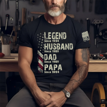 Personalized Legend Husband Dad Papa Since - Father's Day Gift