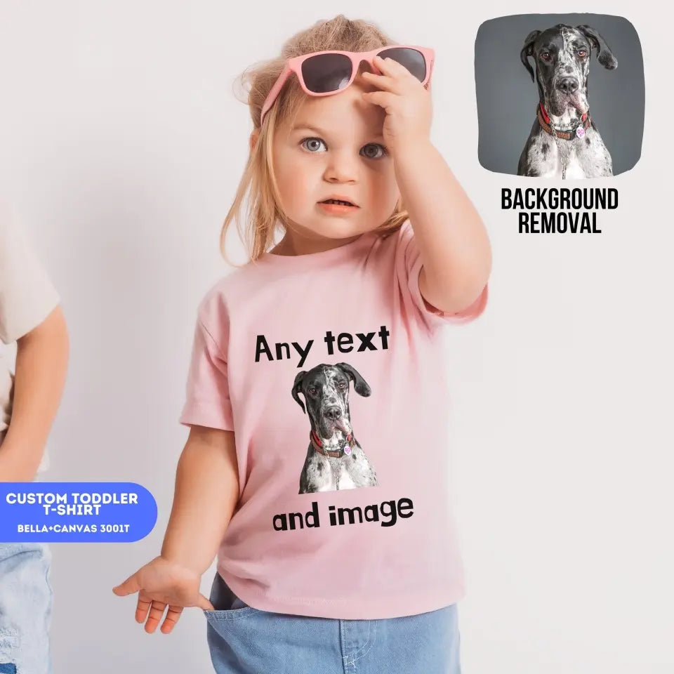 Custom Photo T-Shirt - Personalized Shirt For Toddler Kids Custom Image