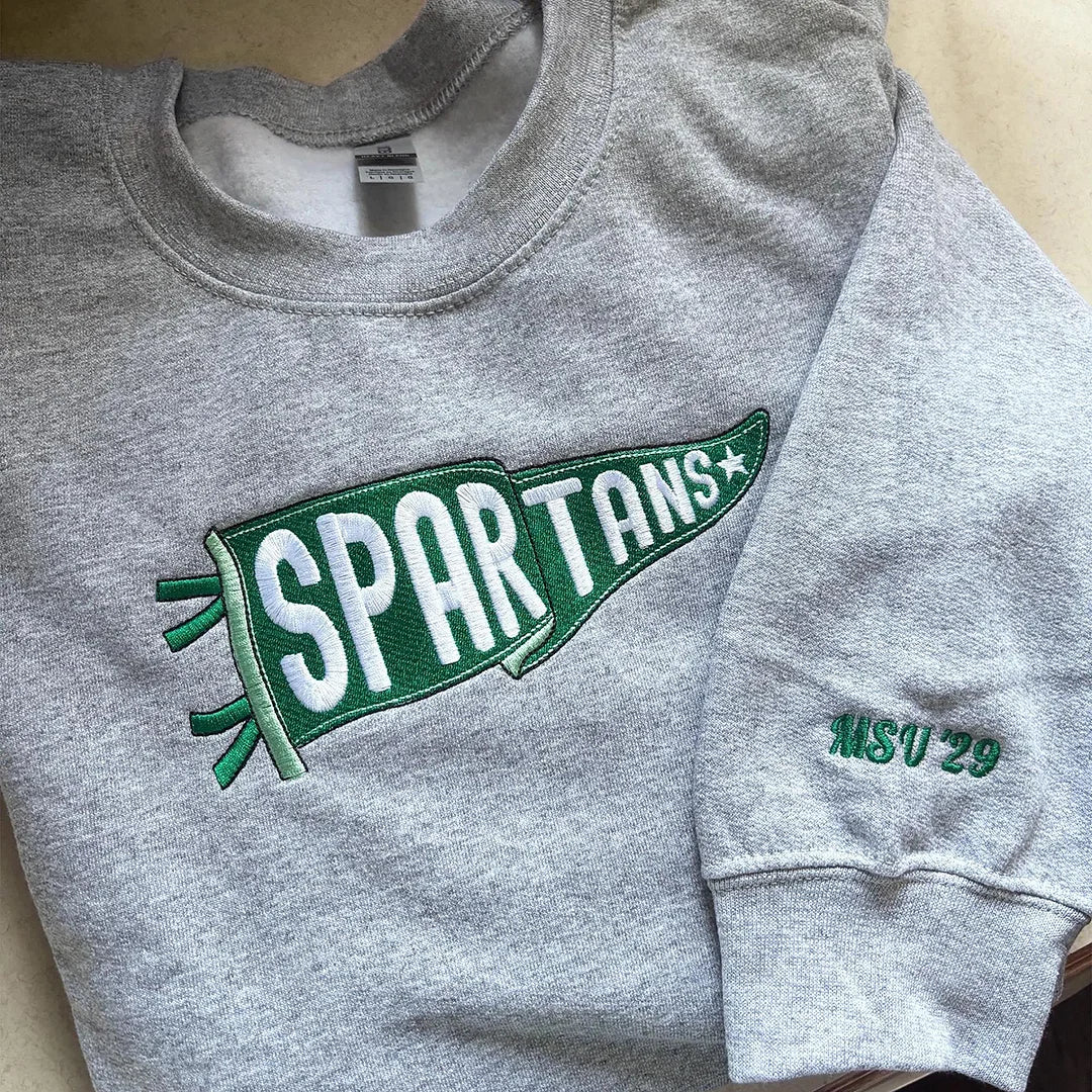 Custom Embroidered Pennant Team Sweatshirt