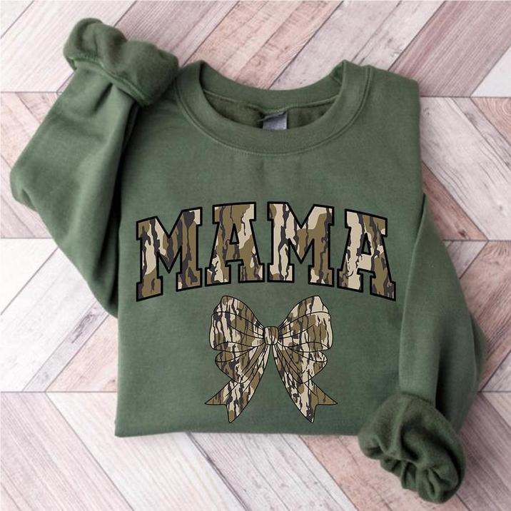 Custom Camo Bow Sweatshirt