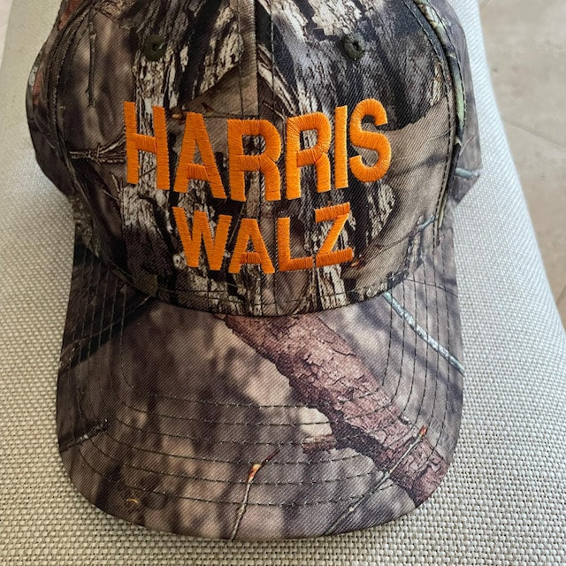 Harris Walz-2024-Mossy Oak Camo Vintage Embroidered Hat