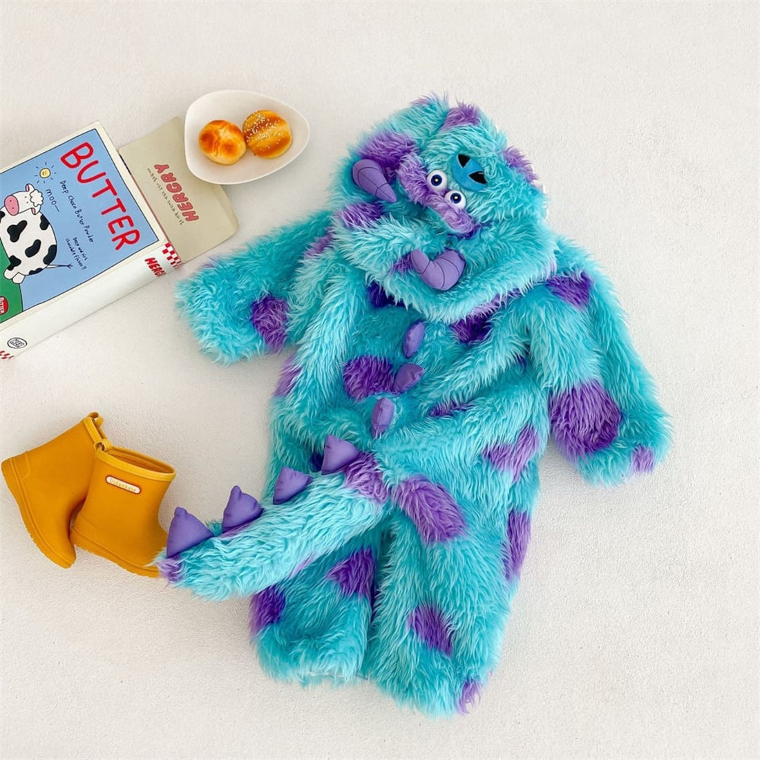 Free shipping✈️Toddler Costume - Furry Sulley Monster Inc Kids Costume Halloween Monster Costume