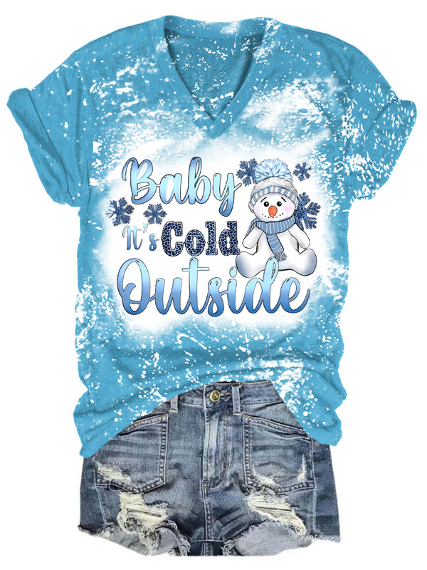 Baby it's Cold Outside V-neck T-Shirt