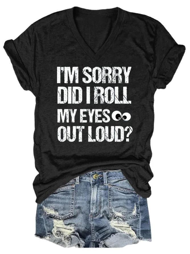 Roll My Eyes Women's T-shirt
