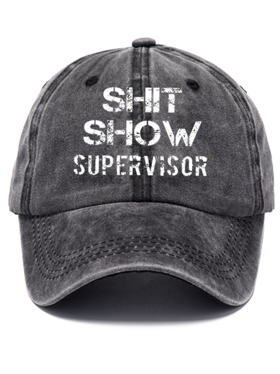 Shit show Denim sun Hat