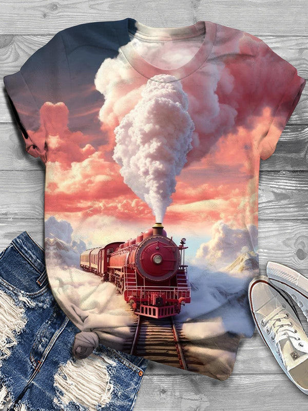 Train Crew Neck T-Shirt